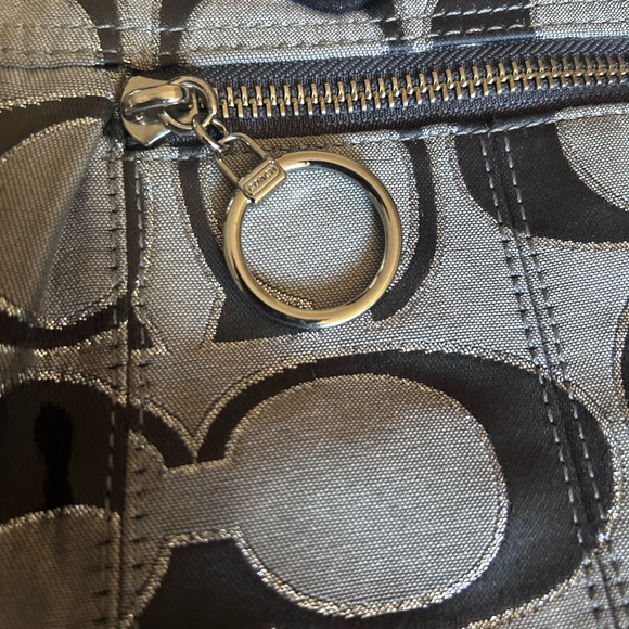 COACH Poppy Signature Tote Shoulder Bag - Picture 3 of 5